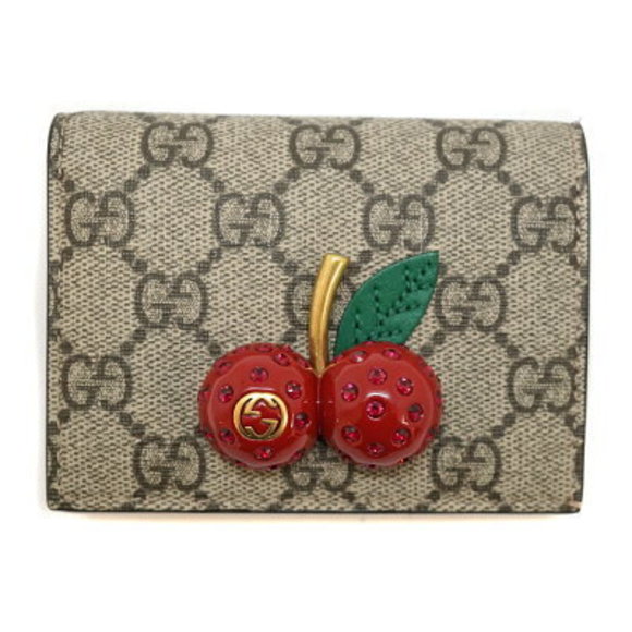 Gucci bifold Wallet cherry leather - Picture 1 of 14